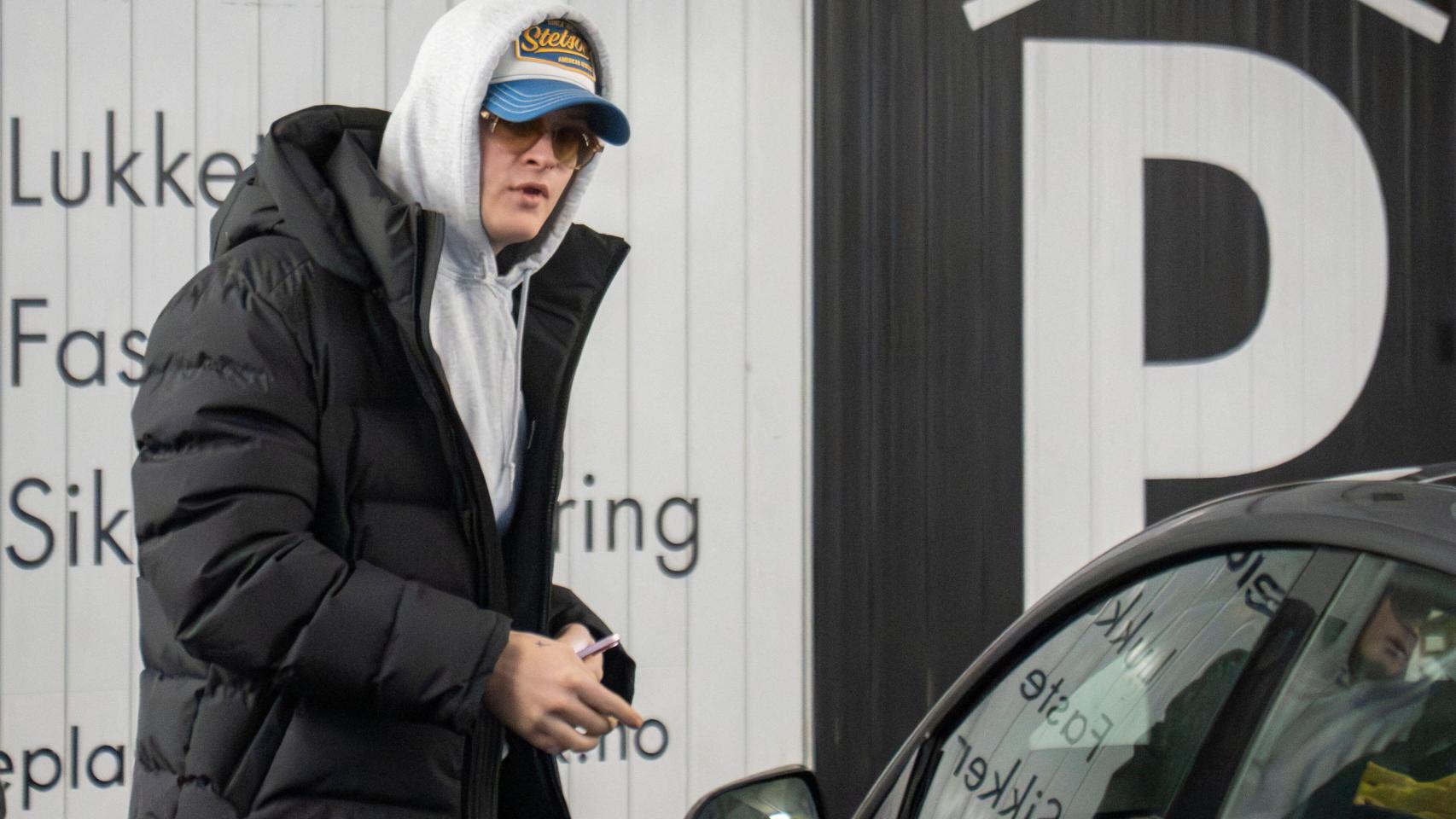 Marius Borg antes de entrar en prisión preventiva.