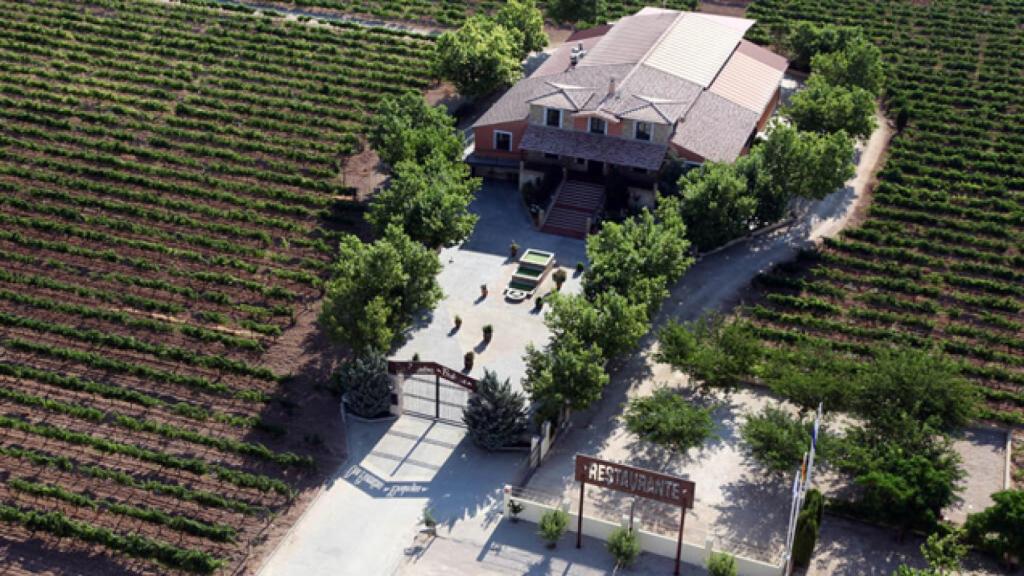 Vista aérea de la bodega.