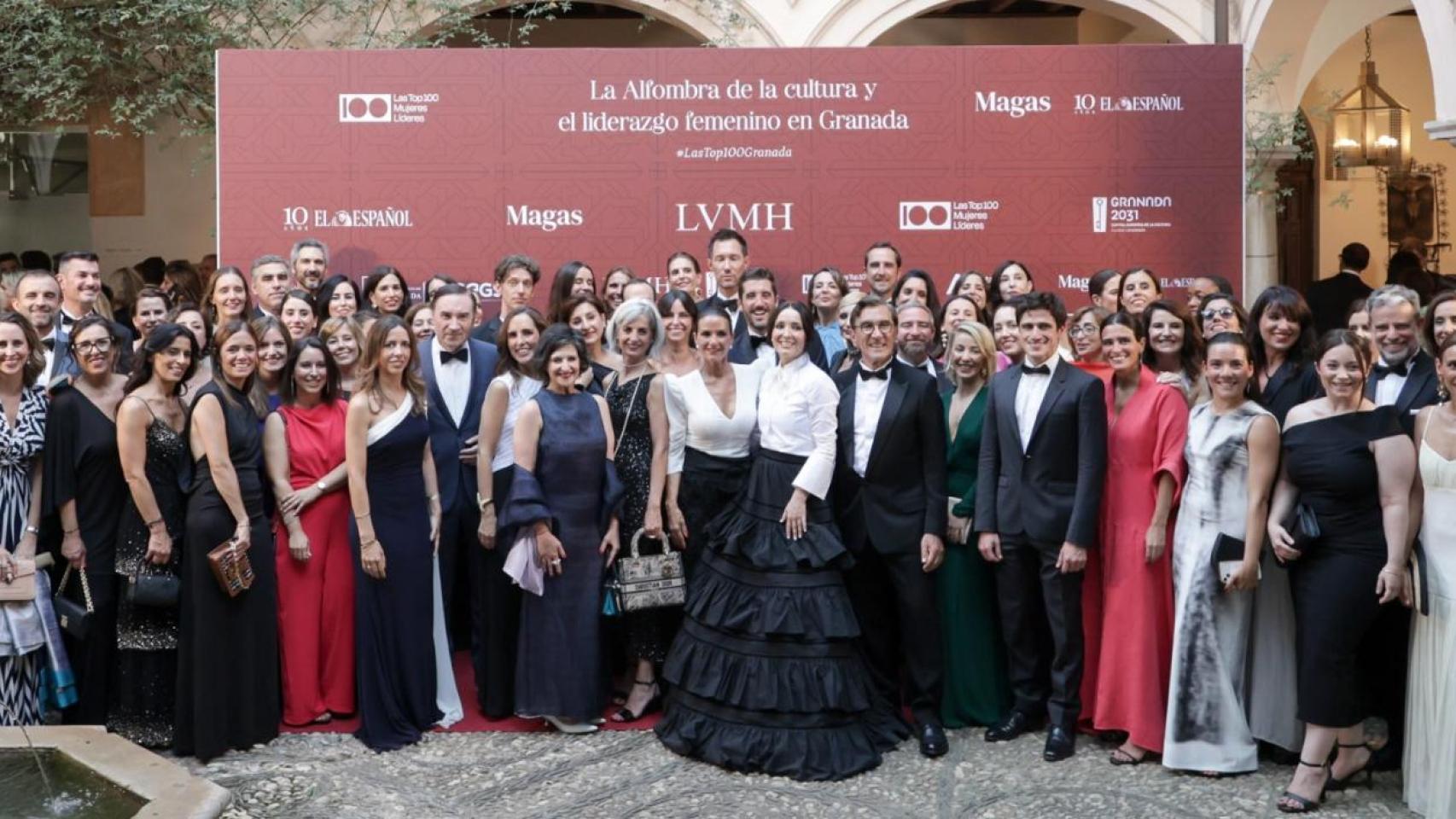 Varios de los invitados a la gala que se celebró el pasado año en La Alhambra de Granada. 