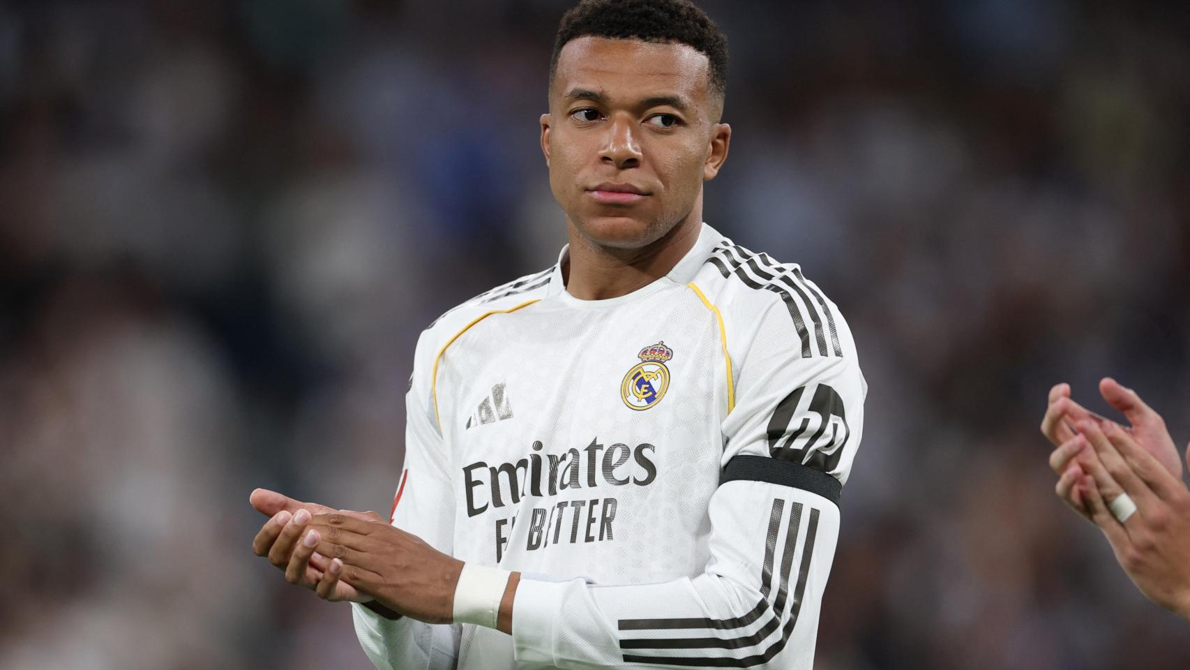 Kylian Mbappé, durante un partido con el Real Madrid.