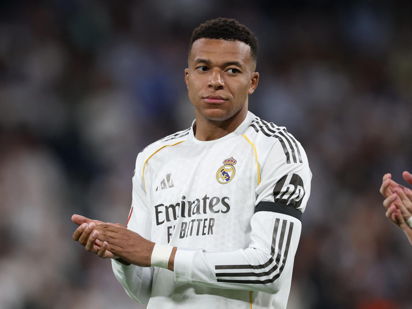 Kylian Mbappé, durante un partido con el Real Madrid.