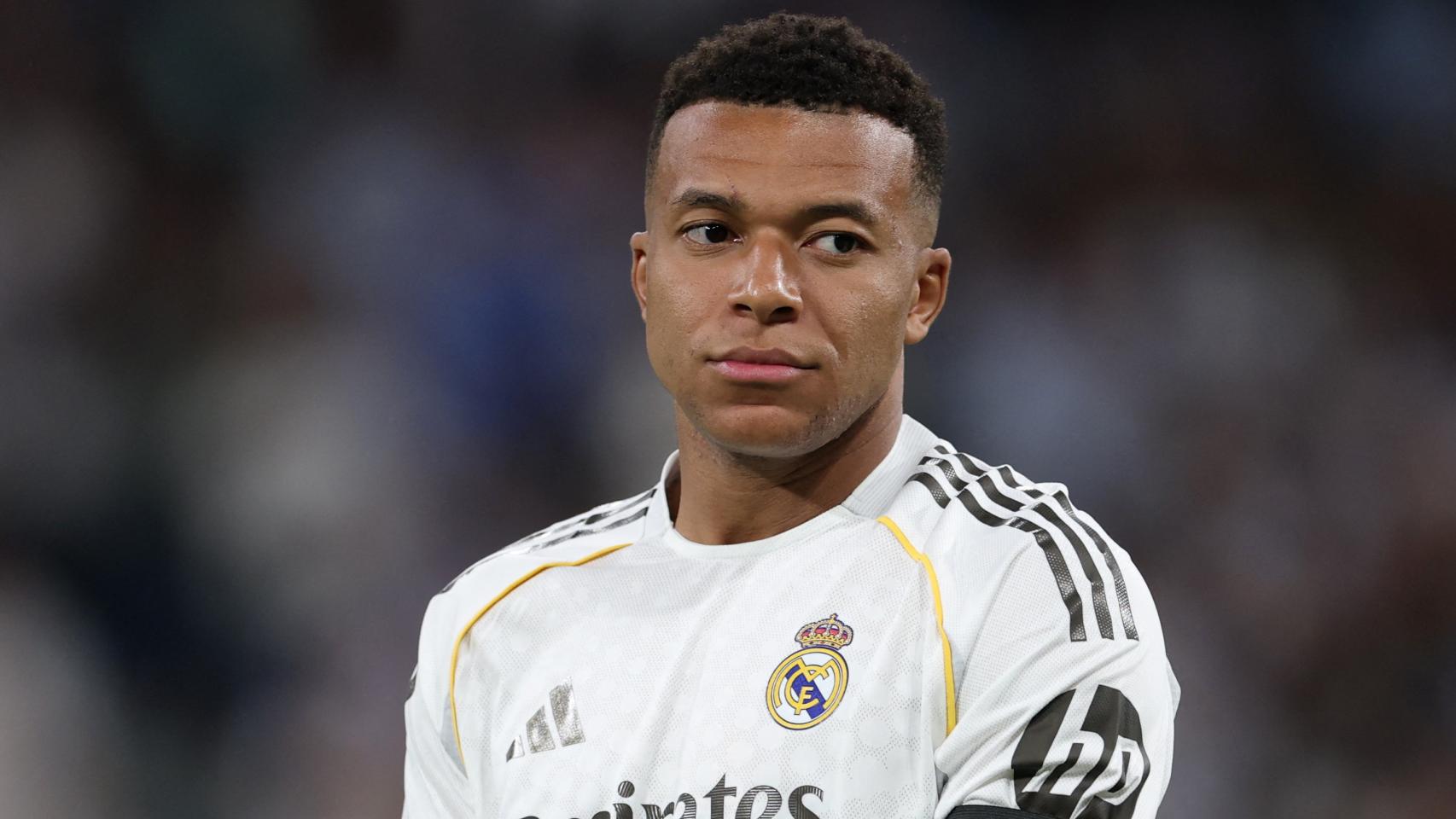 Kylian Mbappé, durante un partido con el Real Madrid.