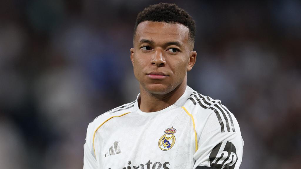 Kylian Mbappé, durante un partido con el Real Madrid.
