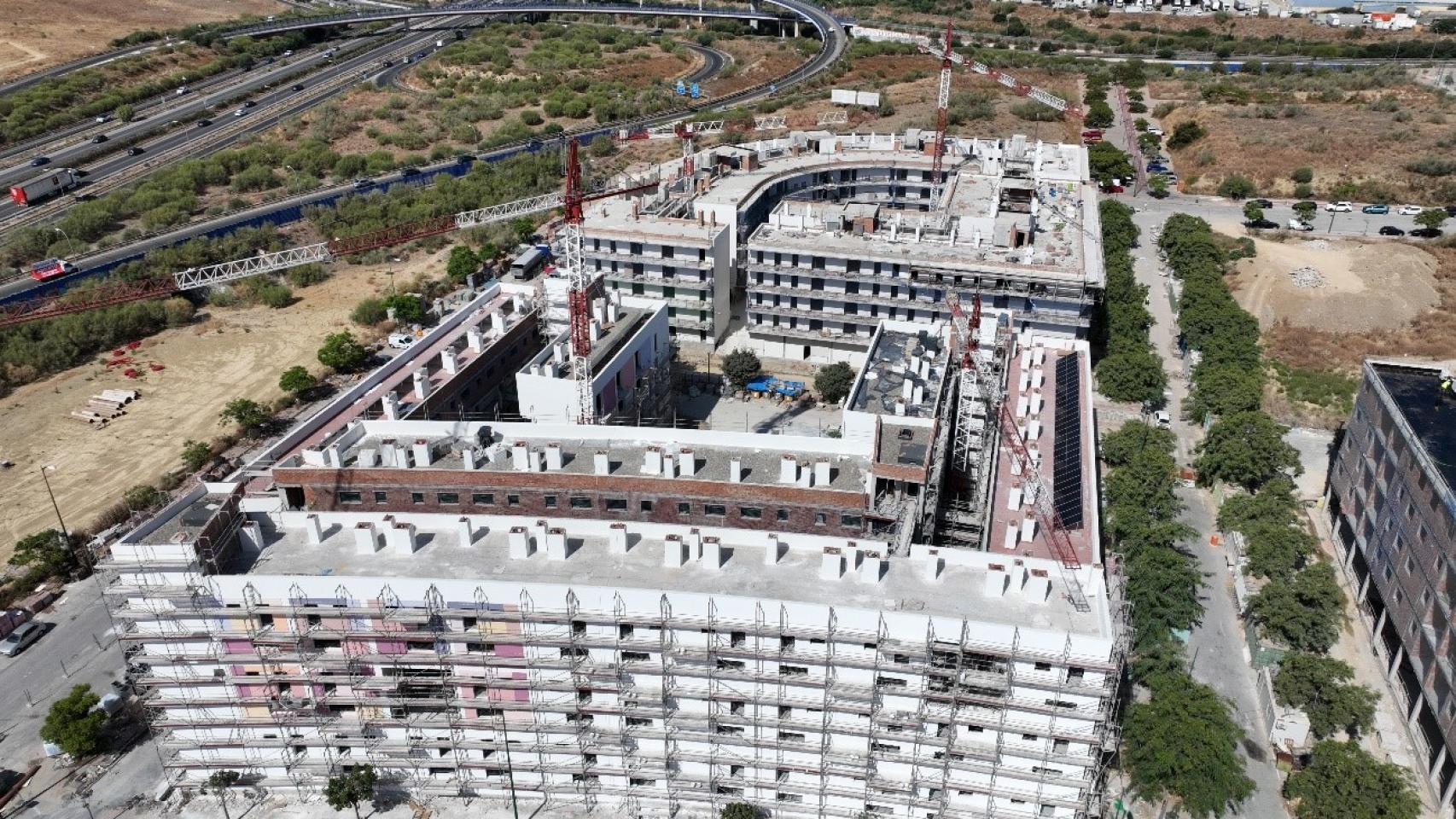 Imagen de archivo de las VPO que se construyen en el sector Universidad de Málaga.