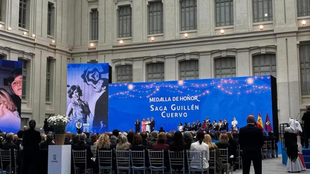 Los Guillén Cuervo en la entrega de medallas