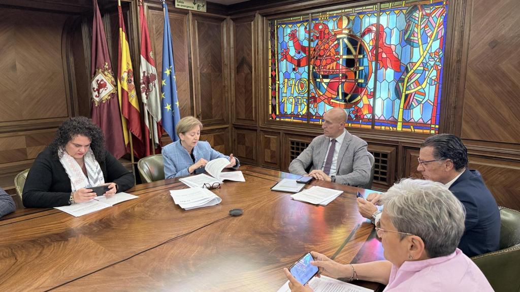 Imagen de la Junta de Gobierno Local del Ayuntamiento de León de este viernes.