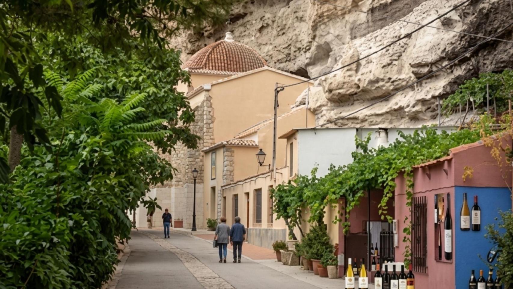 Casas cueva de la Ribera de Cubas.