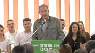 Zapatero en su mitin este viernes en Motril.