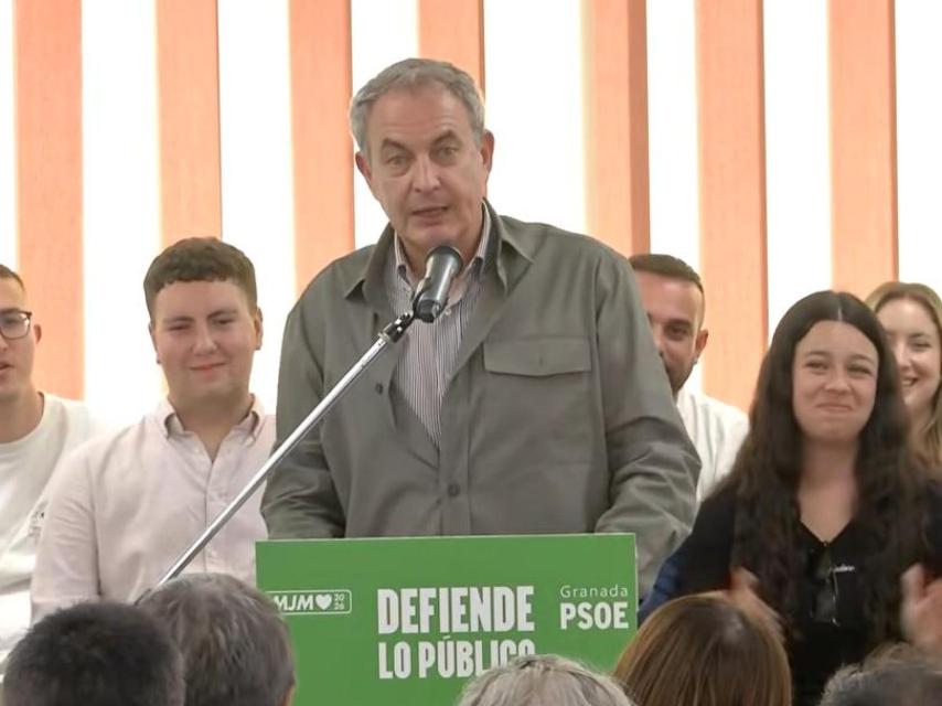 Zapatero en un mitin en Motril.