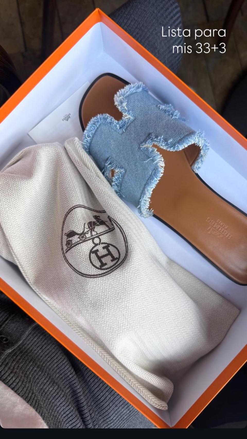 Sandalias Hermès de Carla Barber.