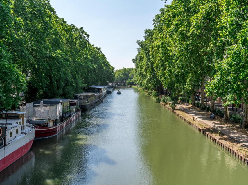 Canal de Midi, en pleno centro de la ciudad de Toulouse.