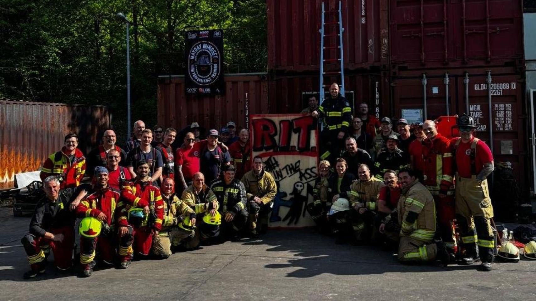 Los Bomberos de la Diputación de Segovia, durante su formación en Alemania