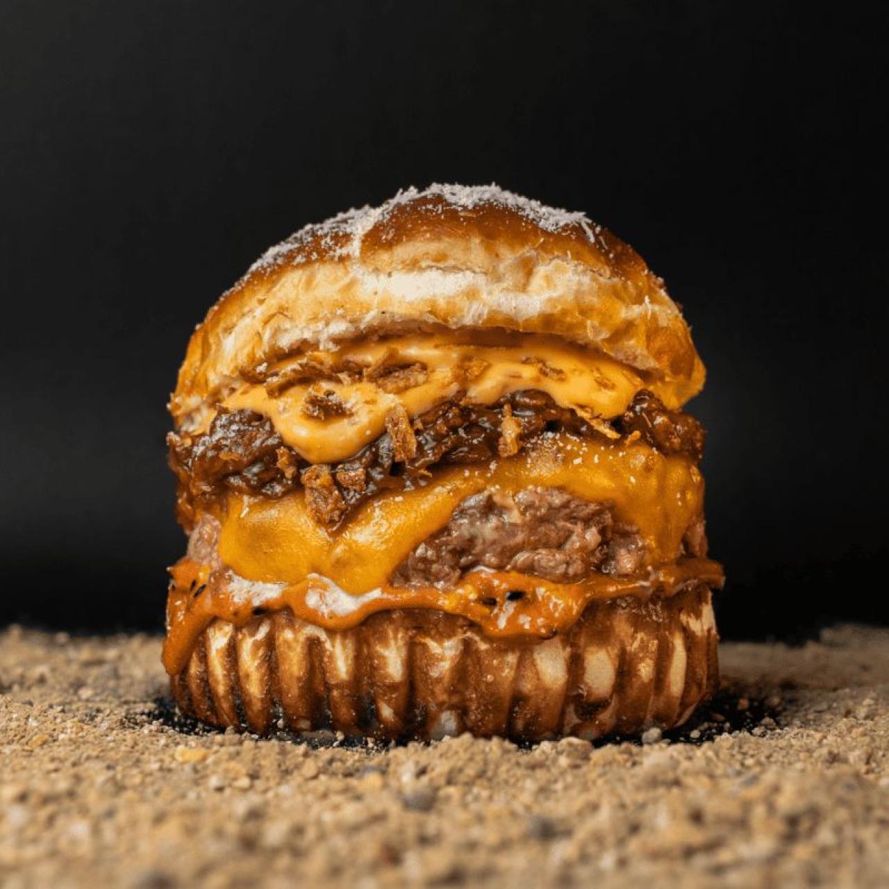 Una de las hamburguesas que compiten en el festival.