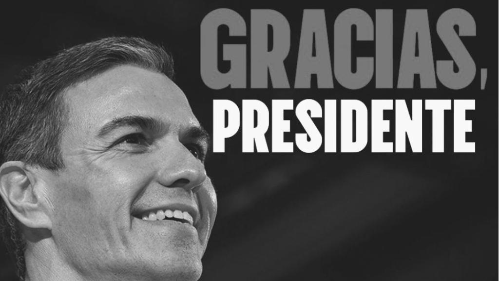 El presidente Pedro Sánchez se felicita a sí mismo por su perpetuación en el cargo. 