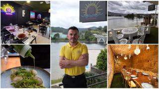 Chema Soto, en su restaurante situado en Arcade, Concello de Soutomaior, Pontevedra