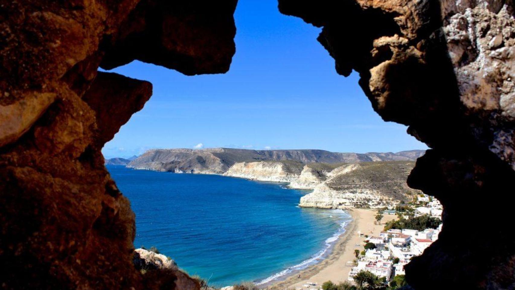 Vista de la playa.