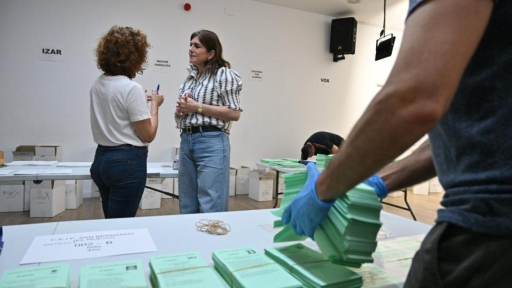 Un colegio electoral en Almería.
