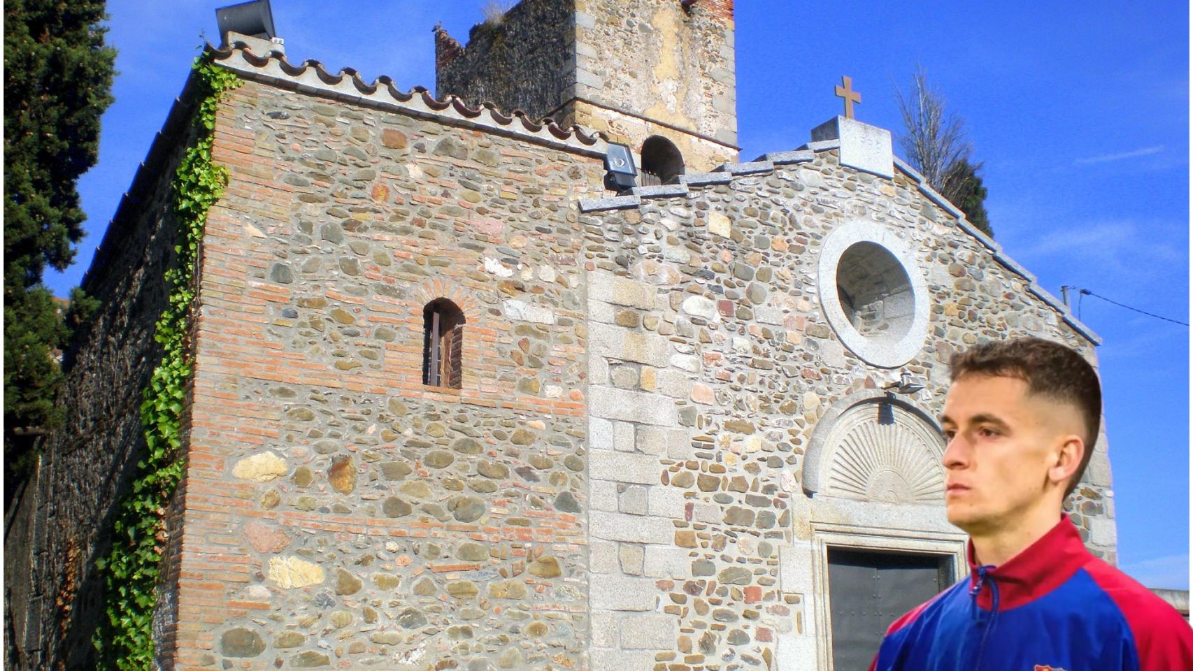 Montaje del pueblo Sant Antoni de Vilamajor y Marc Casadó.