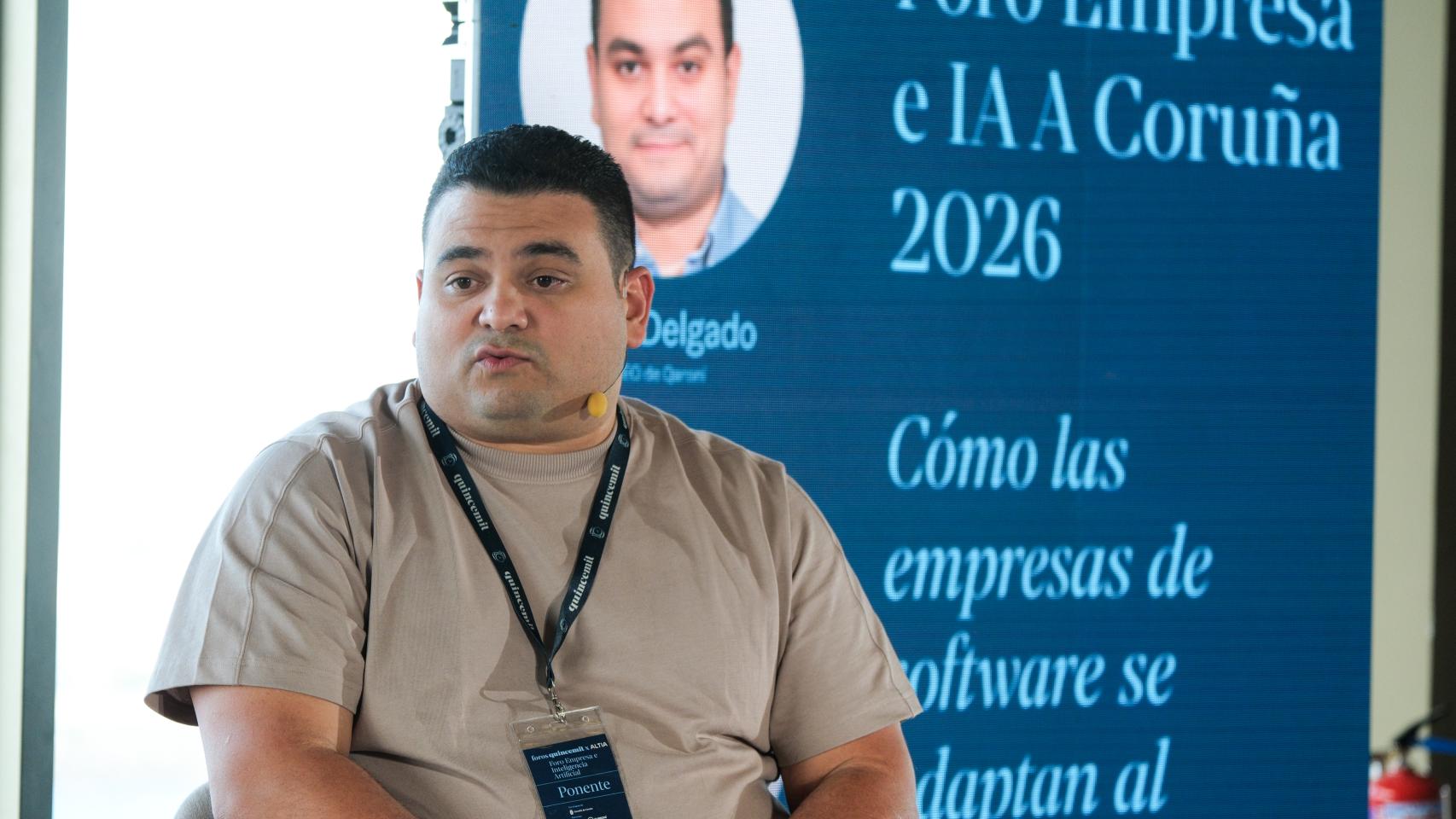 José Delgado, CEO de Qaroní, en el Foro Empresa e Inteligencia Artificial de A Coruña