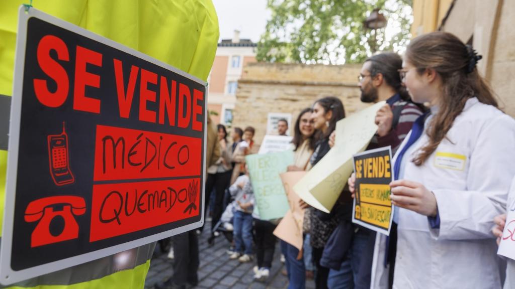 Manifestación con motivo de la huelga de médicos el pasado 29 de abril. 