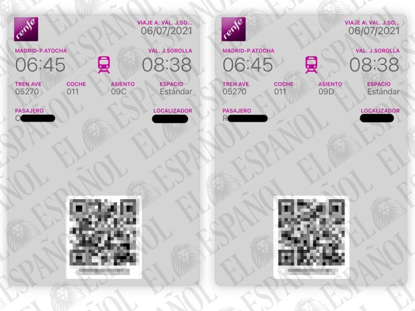 Billetes de vuelta entre Madrid y Valencia.