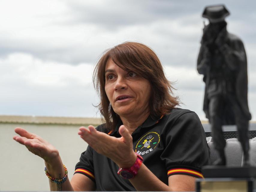 Lucía Llano, presidenta de Retirados Asociados de la Guardia Civil. 