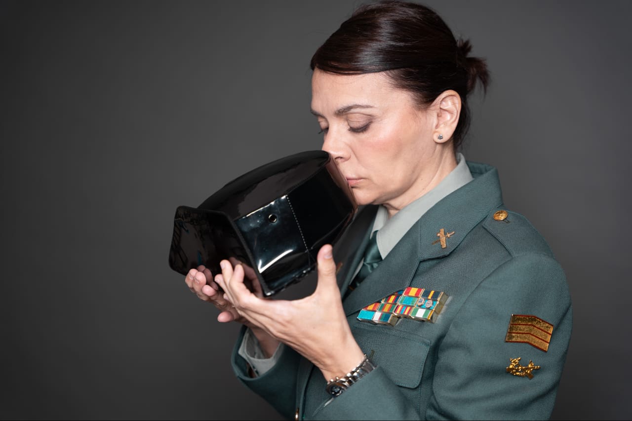 Lucía Llano, vestida de uniforme en una imagen de archivo. EE