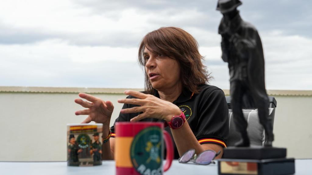 Lucía Llano, durante la entrevista.