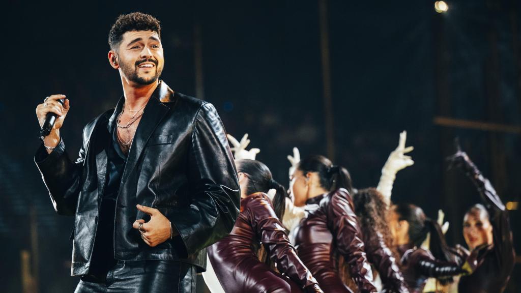 El israelí Noam Bettam canta 'Michelle' en Eurovisión 2026.
