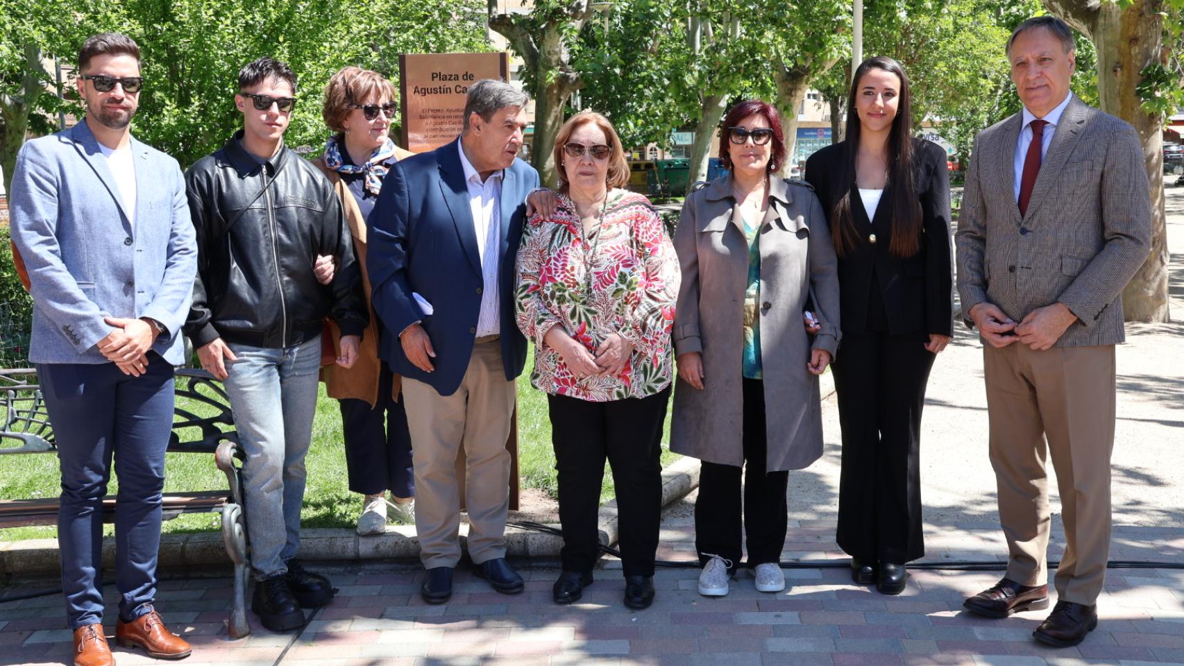 Inauguración de la Plaza Agustín Casillas de Salamanca