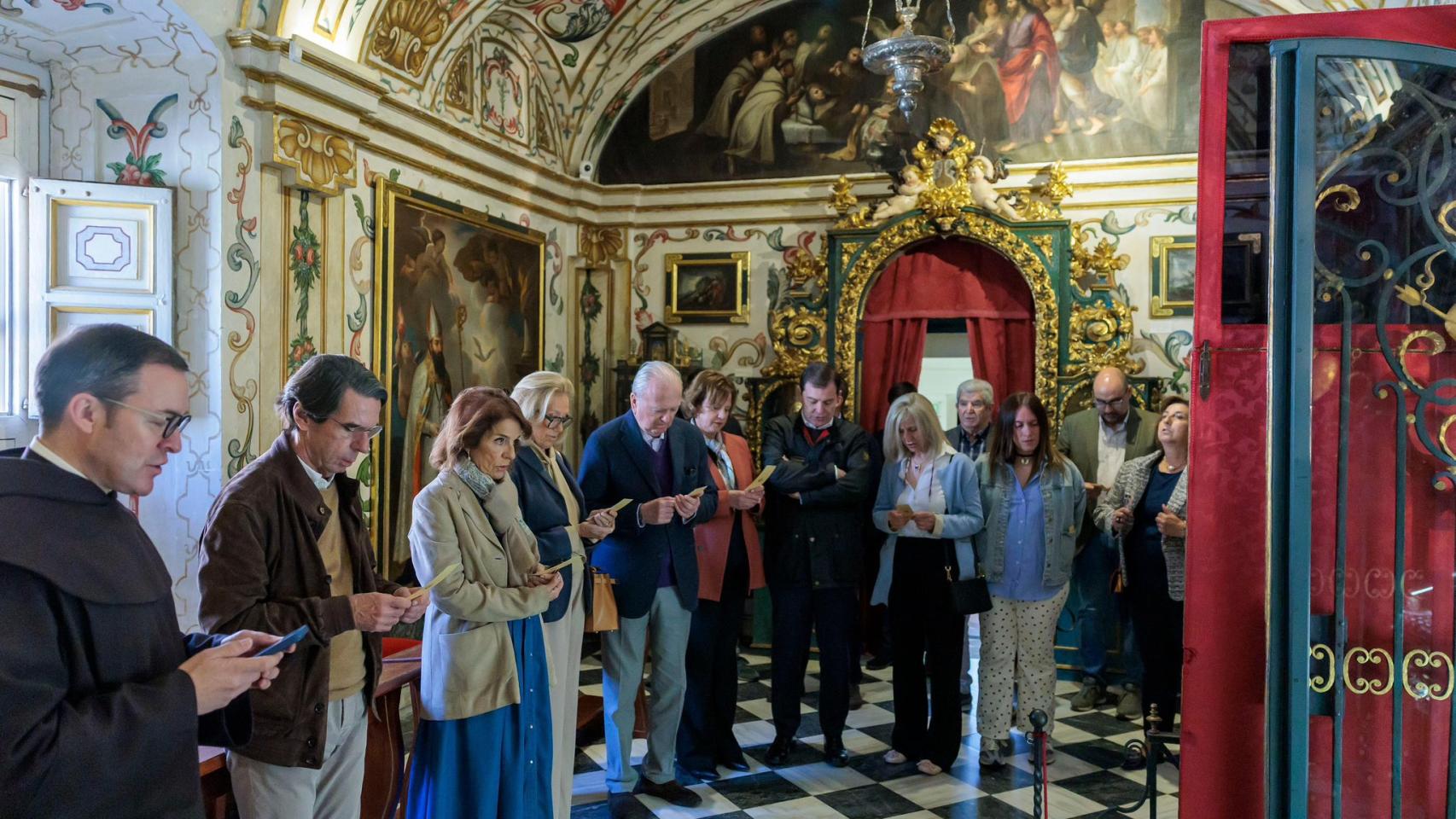 Visita a Alba de Tormes de José María Aznar y su mujer Ana Botella