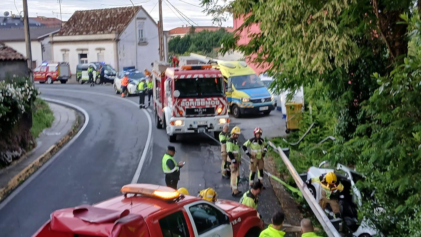 Accidente de este domingo por la mañana en Boiro (A Coruña)