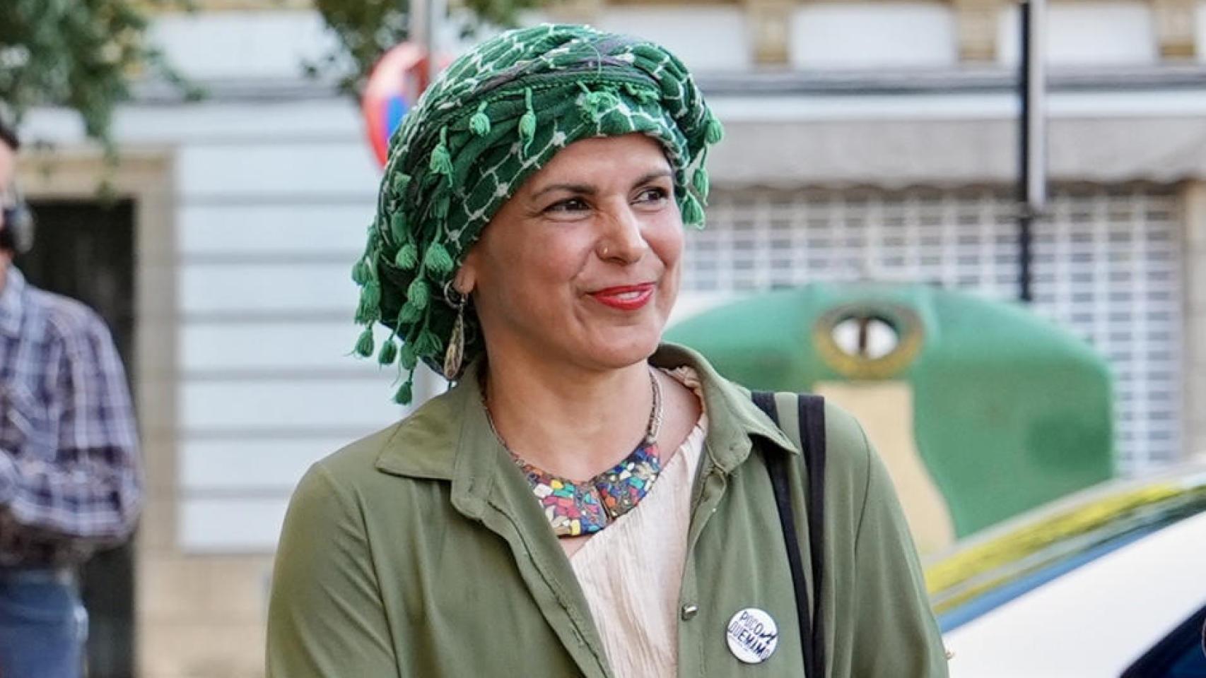 Teresa Rodríguez, este domingo.