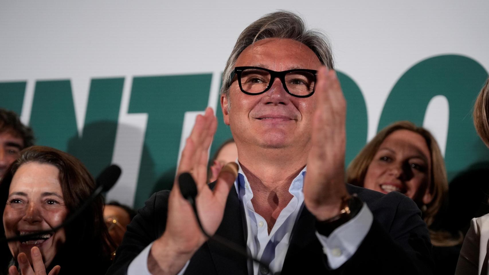 El candidato de Vox a la Presidencia de la Junta, Manuel Gavira, este domingo.
