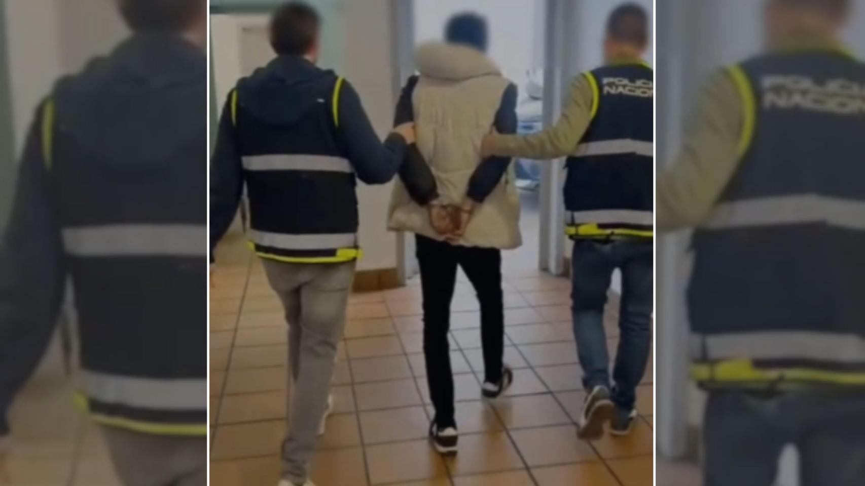 Momento de la detención