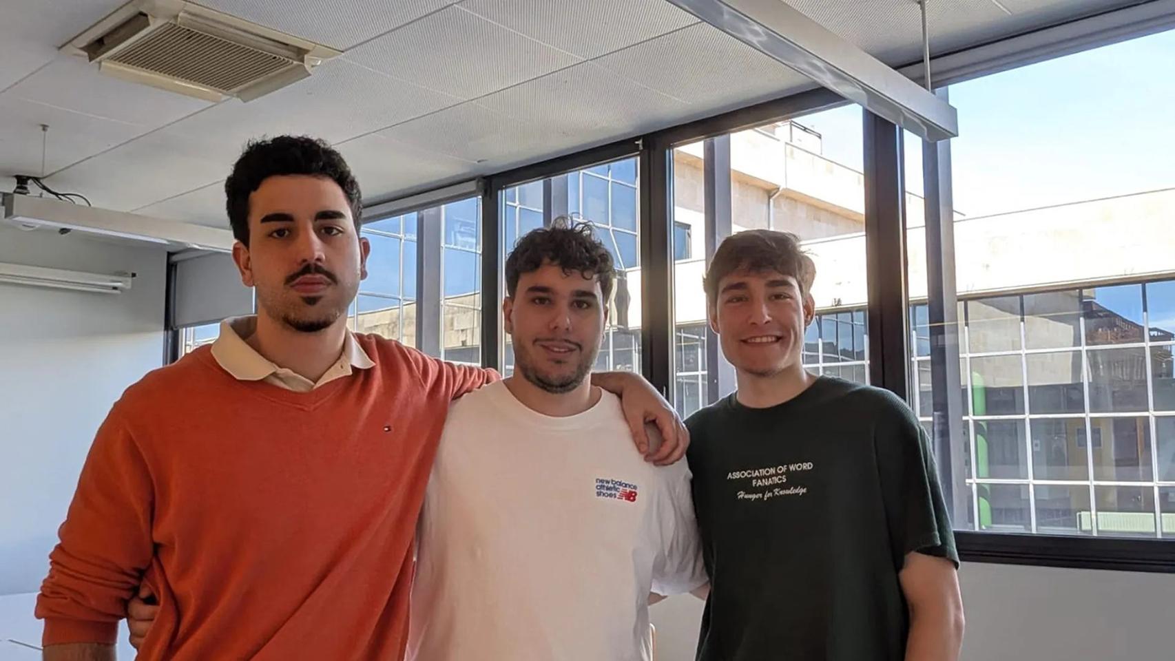 De izquierda a derecha: Marcos, Anxo, Alejandro