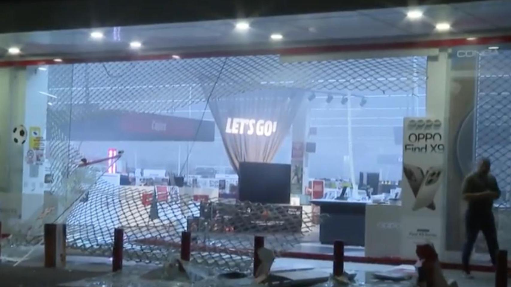 El Media Markt robado en Alcorcón.