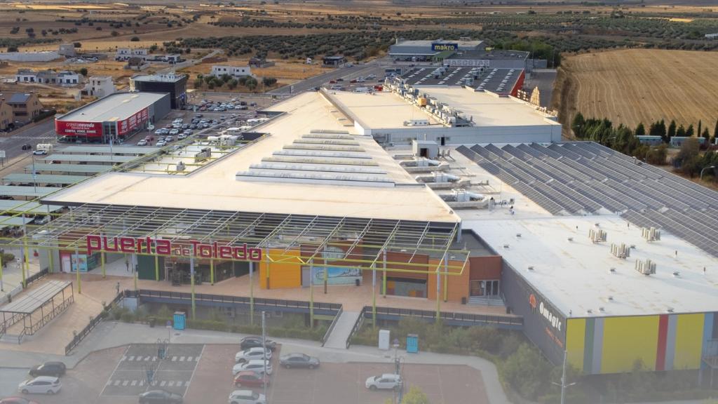 Vista aérea del centro comercial Puerta de Toledo.