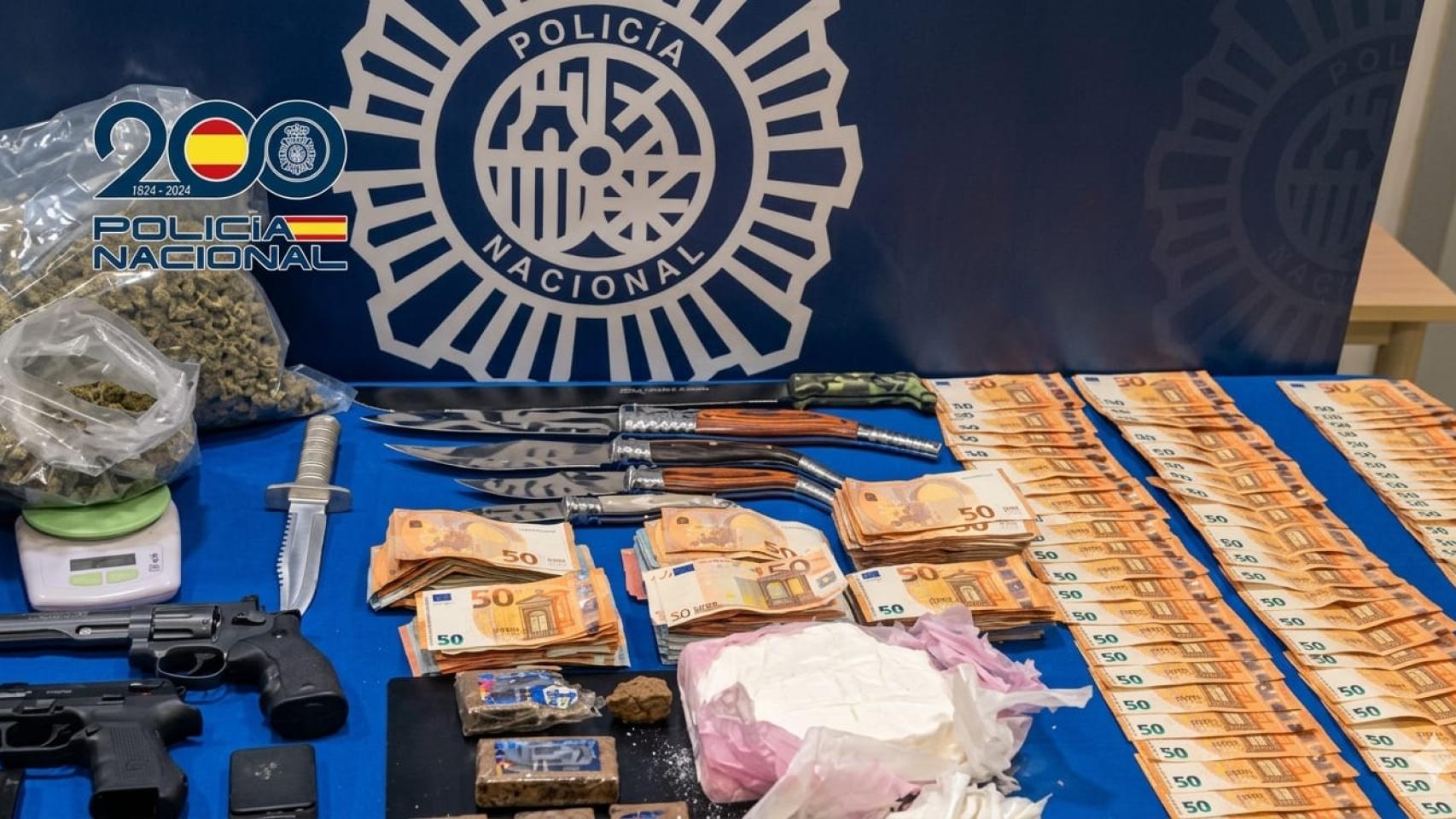 Efectos intervenidos en la operación Melocotón