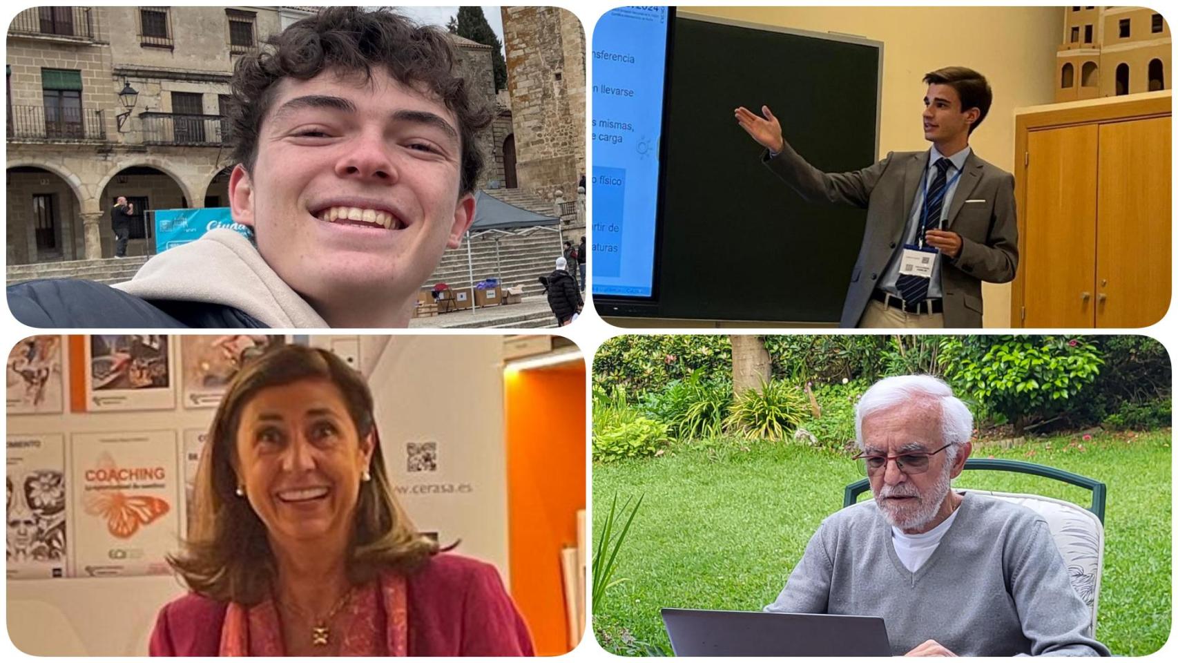 Santiago Quemada, Víctor Rubio, María Antonia Rodríguez y Francisco Javier García.