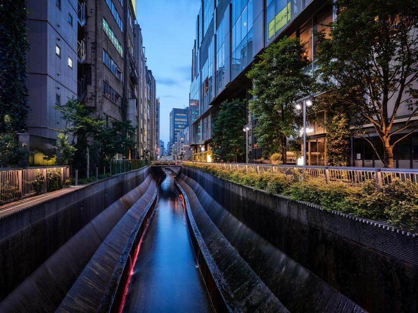 La zona de rascacielos de Shibuya.