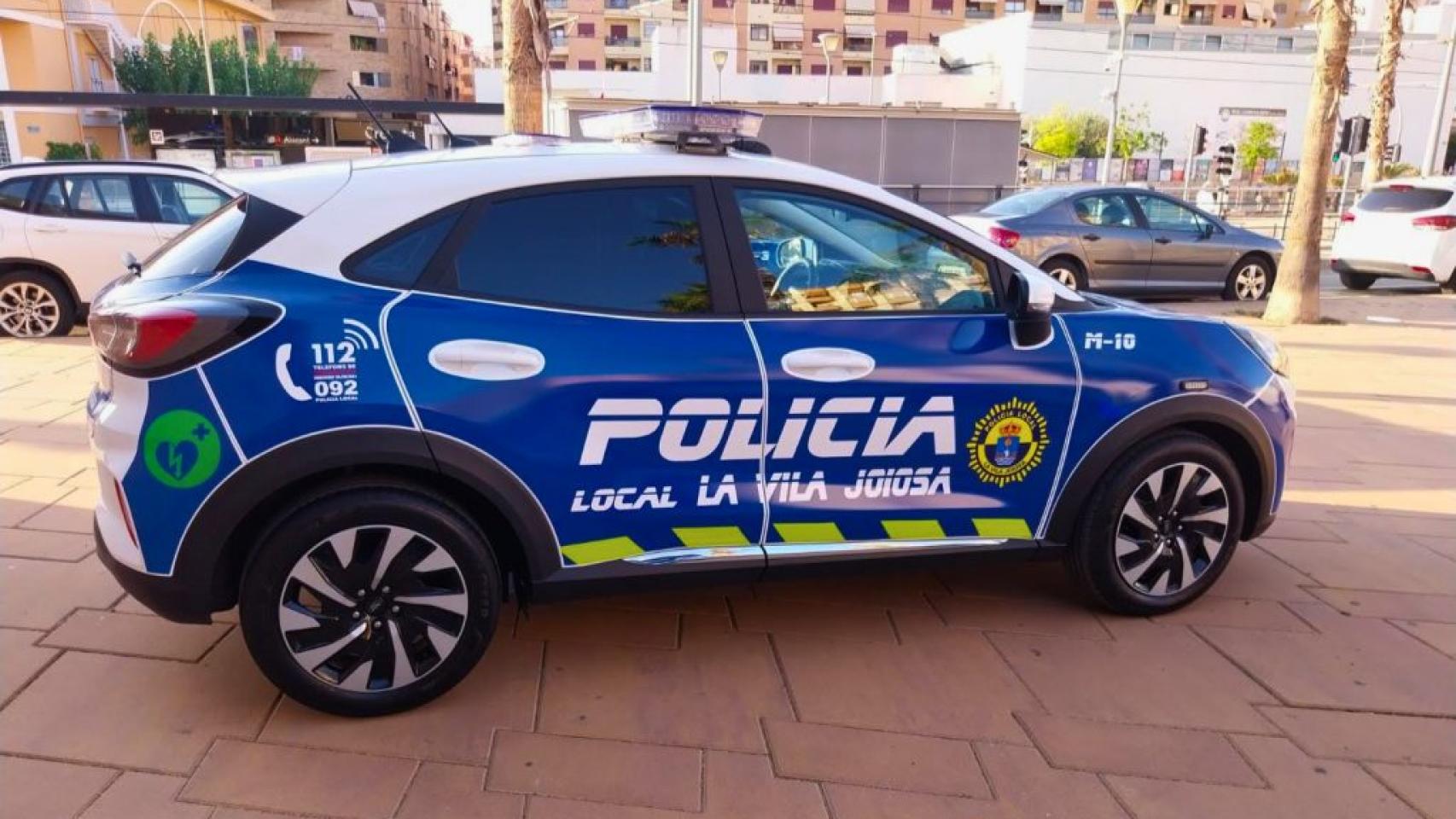 Vehículo de la Policía Local de Villajoyosa.