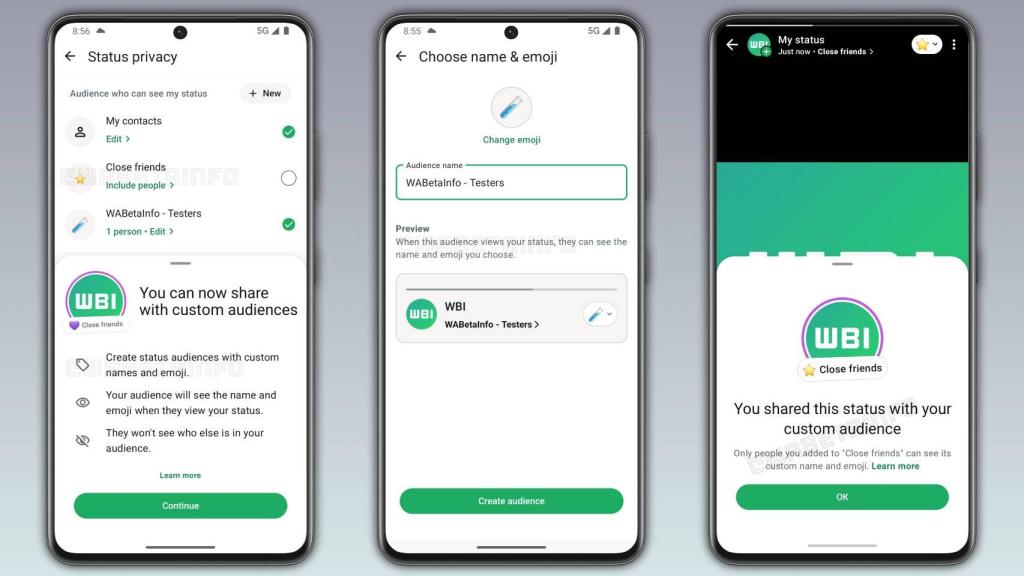La nueva función de estados de WhatsApp.