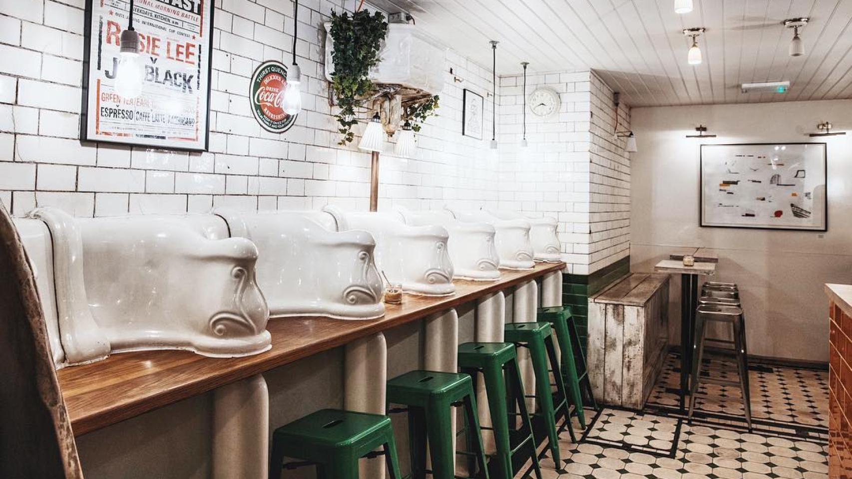 The Attendant Cafe en Fitzrovia.