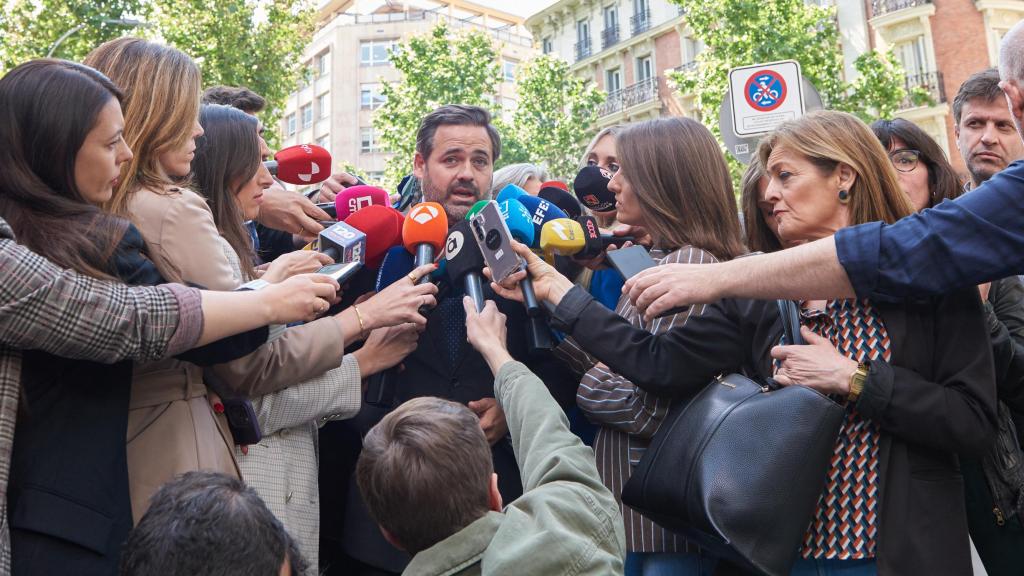 Paco Núñez antes de participar en la Junta Directiva del PP.