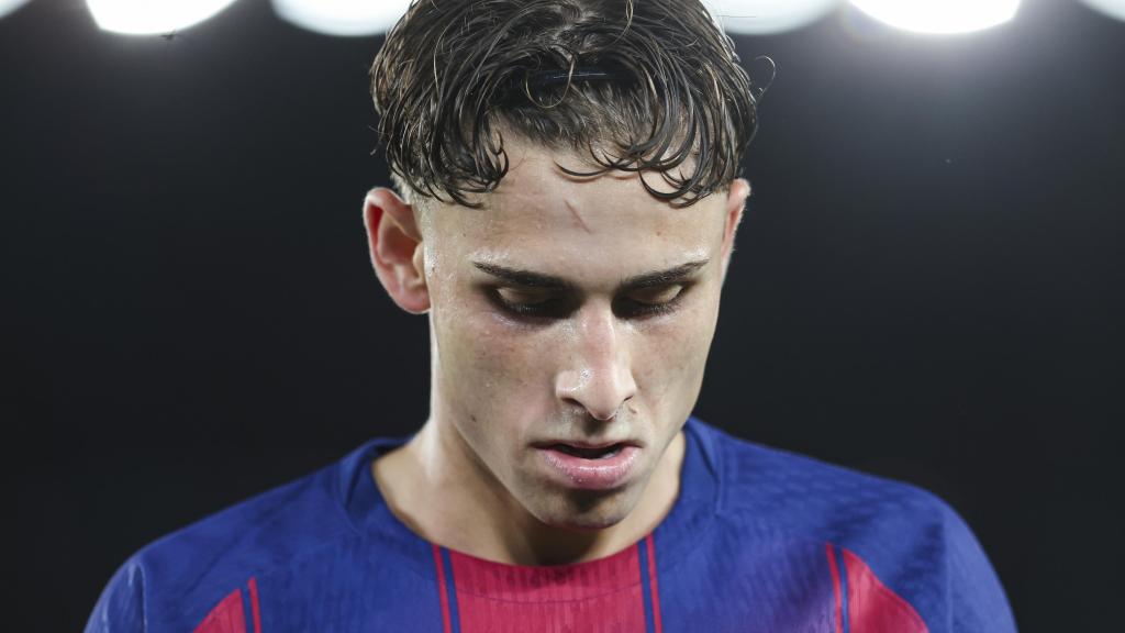 Fermín López, con el FC Barcelona