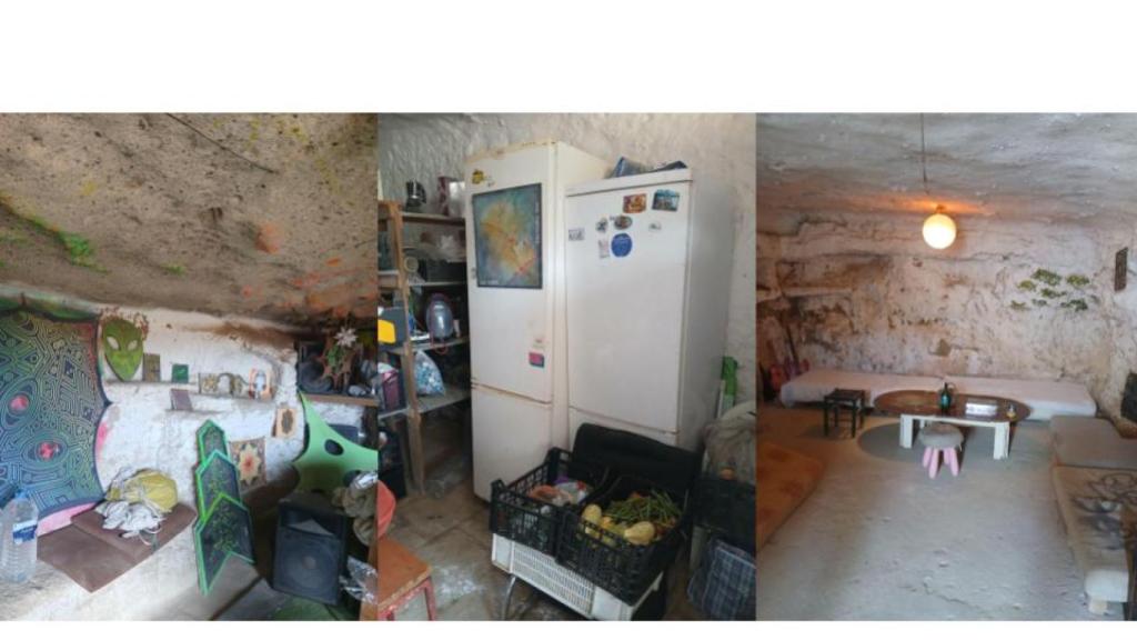 El interior de las cuevas.
