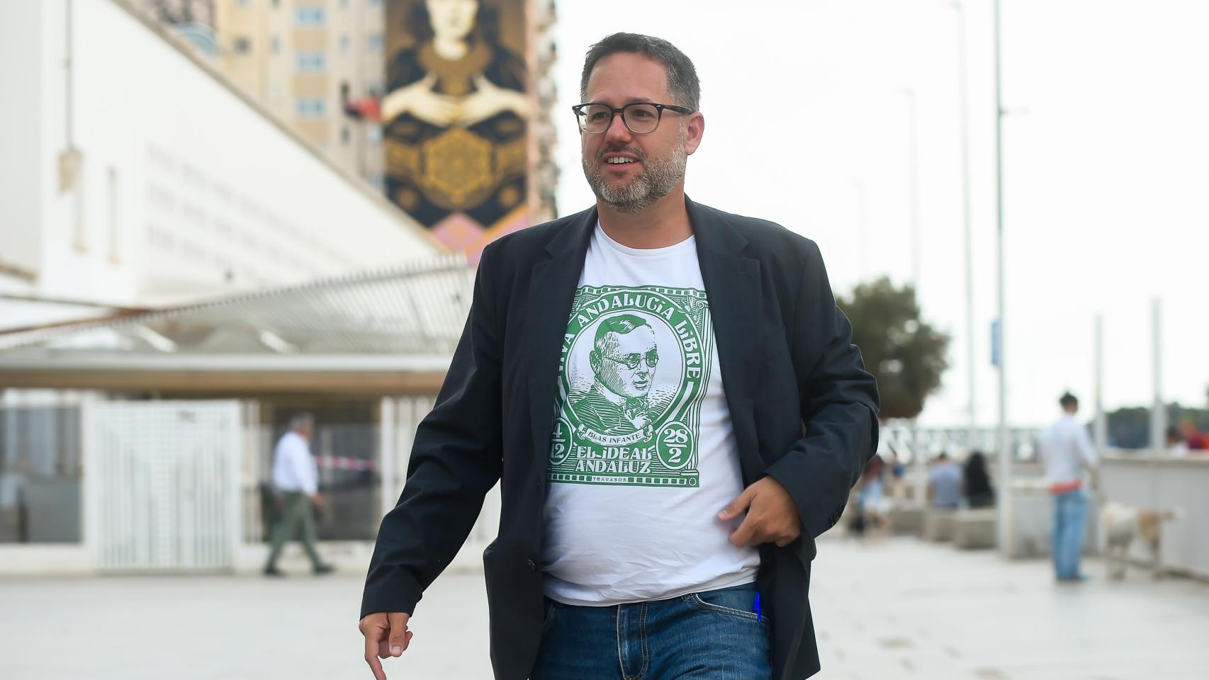 José Ignacio García, en Málaga, durante la campaña.