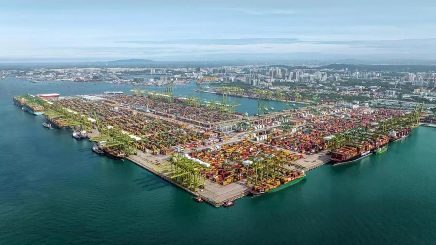 Así será el puerto de Singapur.