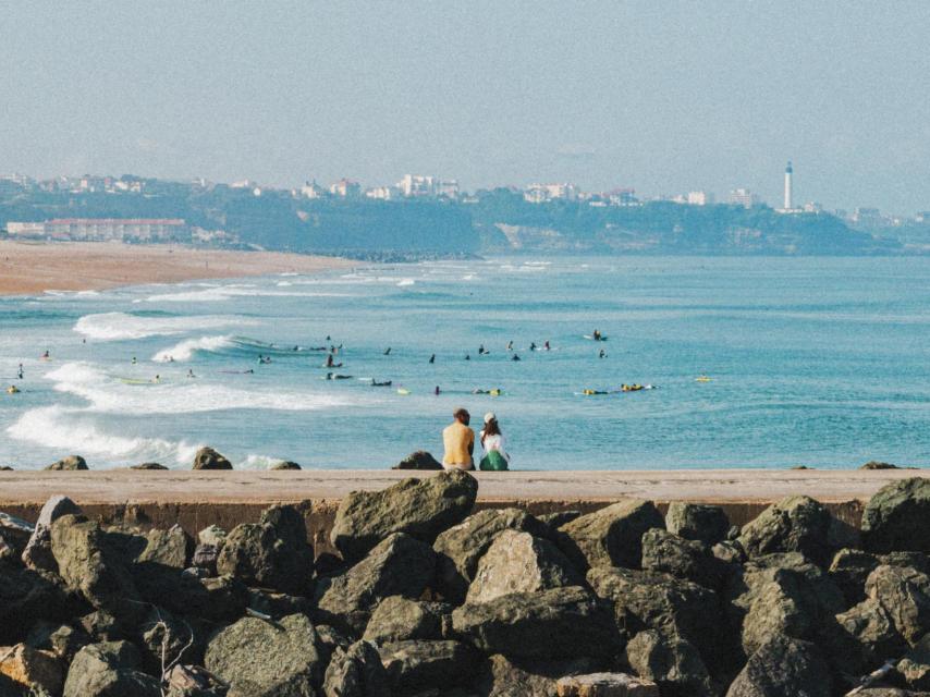 La playa de Les Cavaliers de Anglet.